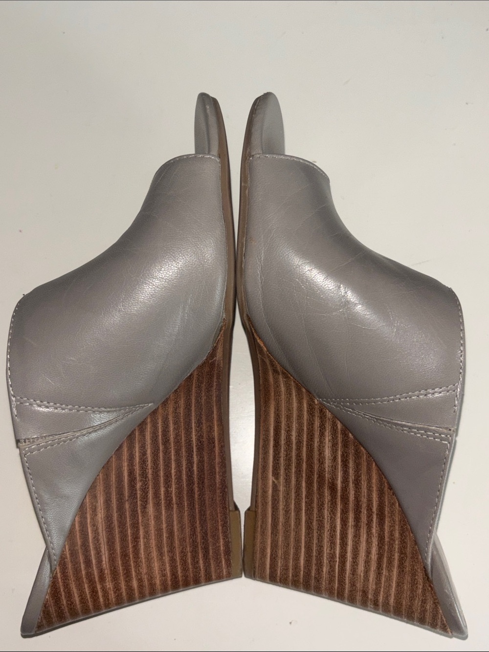 Franco Sarto Wedge Slides Gray 8